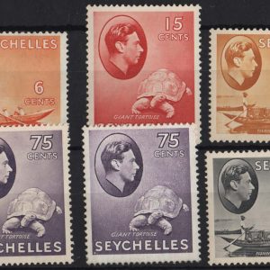 Seychelles 1938 Small range mint no gum incl sg137, 139a, 140a, 145a, 146a fine