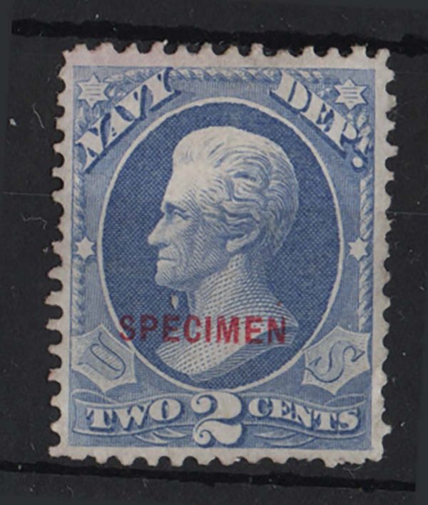 USA  O36S 2c Navy Department Specimen unused NGAI SCV $75