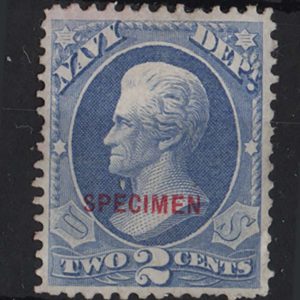 USA  O36S 2c Navy Department Specimen unused NGAI SCV $75