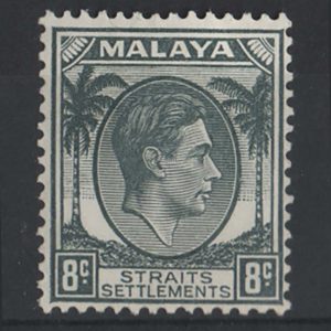 Malaya - Straits 1937 8c grey, sg283, fine mint