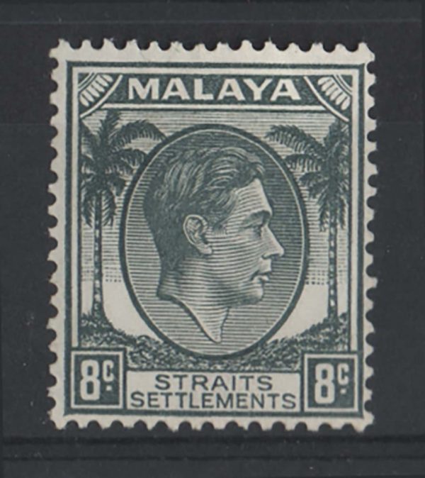 Malaya - Straits 1937 8c grey, sg283, fine mint