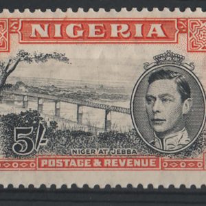 Nigeria 1938 5s black & orange, perf 13x11½, sg59, f mint c£110