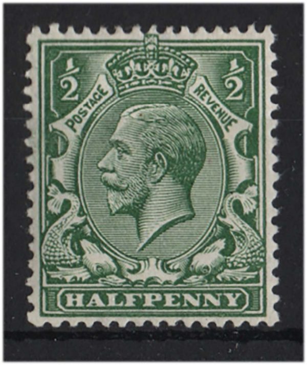 GB 1912 ½d deep blue (Myrtle) green vf mint Spec N14(15) sg356var c£225