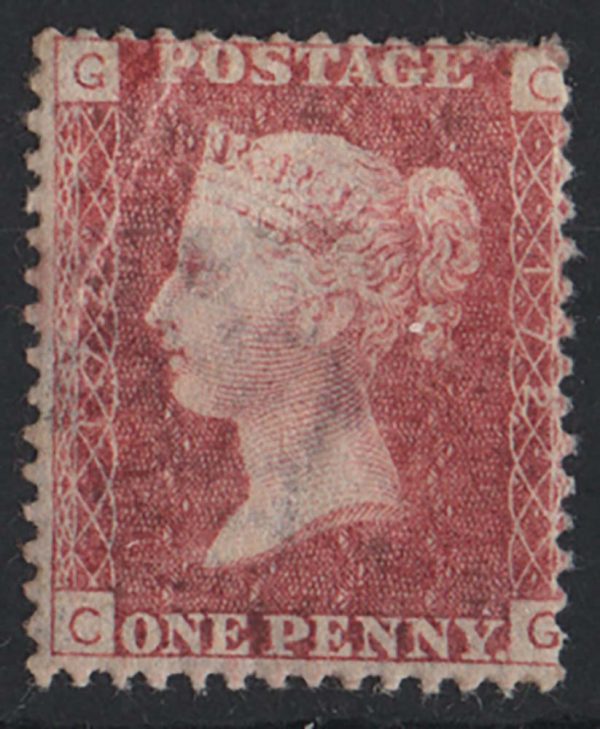 GB 1858 1d plate 172 av mint c£45