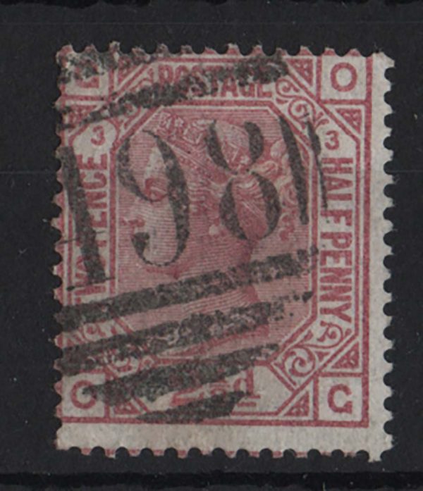 GB 1873 2½d plate 3 wmk anchor sg139 vgu strong colour c£175