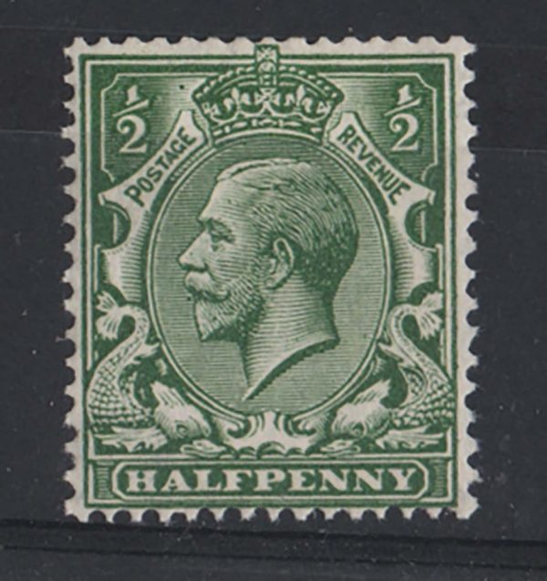 GB 1912 ½d deep yellow-green sg351var vf mint, a scarcer Hendon shade