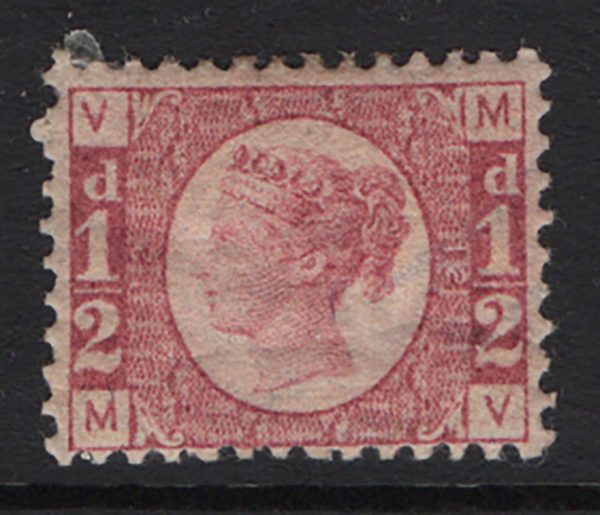 GB 1870 ½d plate 12 f mint c£120