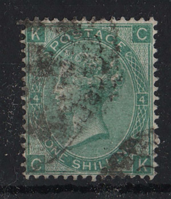 GB 1865 1s wmk emblems vgu sg101 c£275