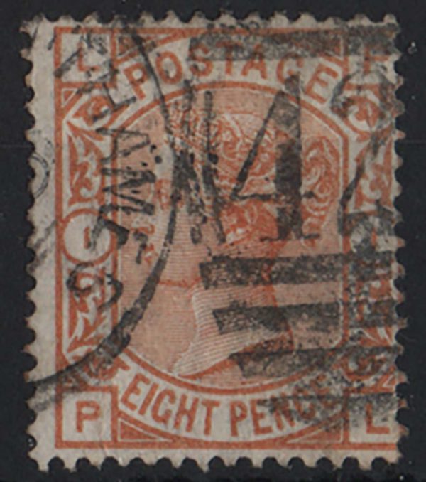 GB 1876 8d orange vgu sg156 c£350