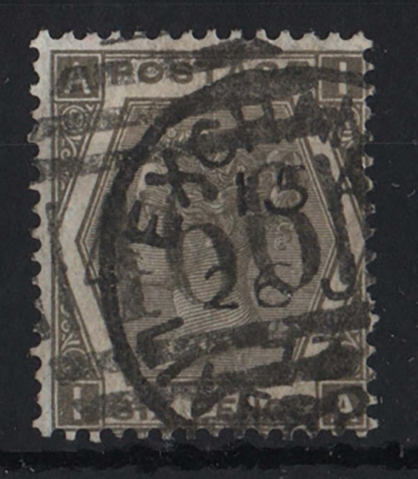 GB 1872 6d grey plate 12 exceptional deep shade gu sg125 c£300++