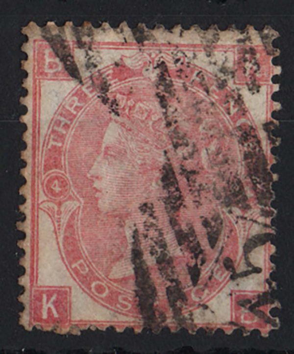 GB 1865 3d rose wmk emblems sg92 gu c£250