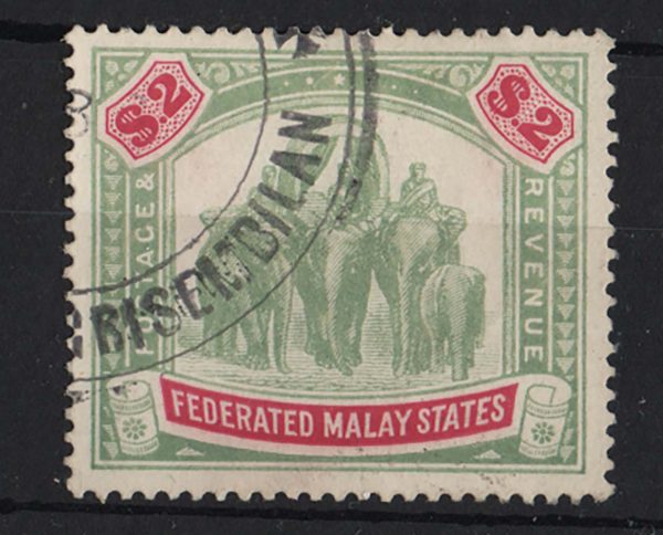 Malaya - FMS 1904 $2 wmk MCA sg49 fu, Negri Sembilan cds