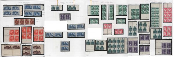 South Africa 1941 Large War Effort mainly um specialised lot on leaves