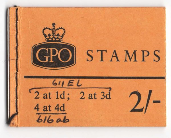 GB Booklets  N21p 2s phosphor July 1965 annotation on front cover
