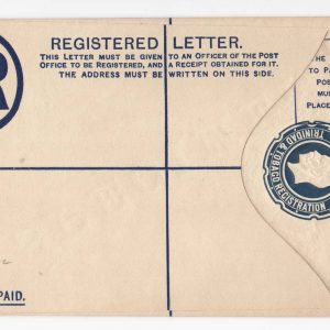 Trinidad & Tobago 1924 3d Reg envelope ovpt SPECIMEN (on reverse) 133x83mm