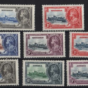 Jamaica 1935 Silver Jubilee set vf mint, ditto Montserrat