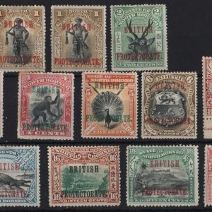 North Borneo 1901 Range 1c - 24c sg127, etc fresh m/mint/hmm (16c mint no gum)