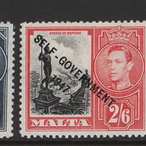 Malta 1948 Self Gov't 1/6d - 10s f mint sg244-8 c£90+