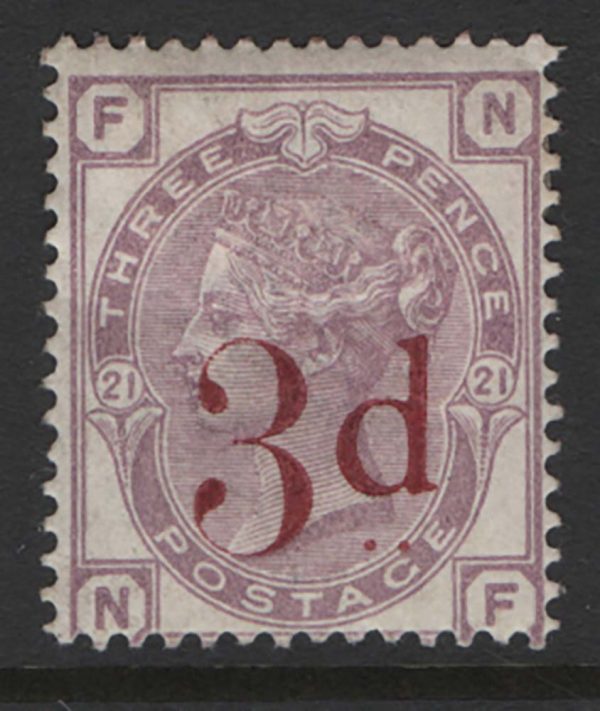 GB 1880 3d on 3d sg159 fresh mint, original gum, rich colour c£650