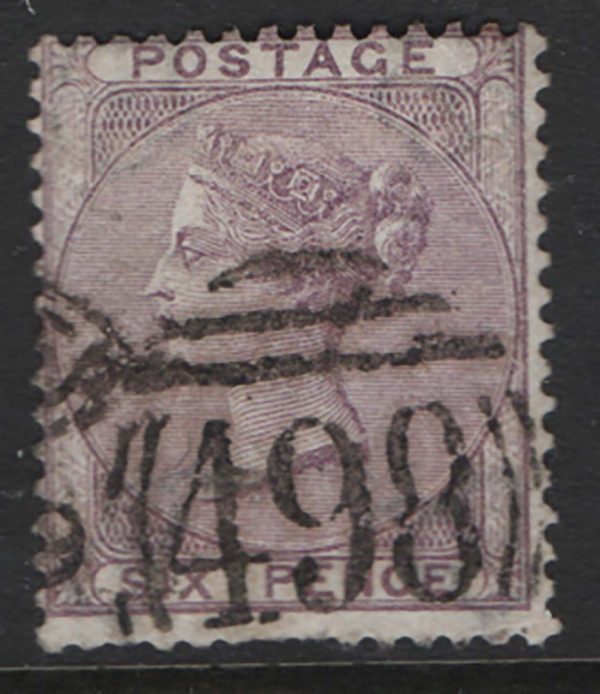 GB 1856 6d lilac sg68, a few nibbled perfs at base otherwise vfu c£120