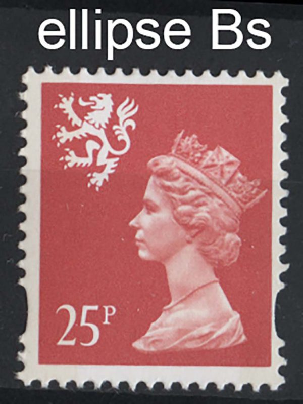 GB 1996 Scotland 25p 2B yellow fluor ellipse B um MCC £22.50