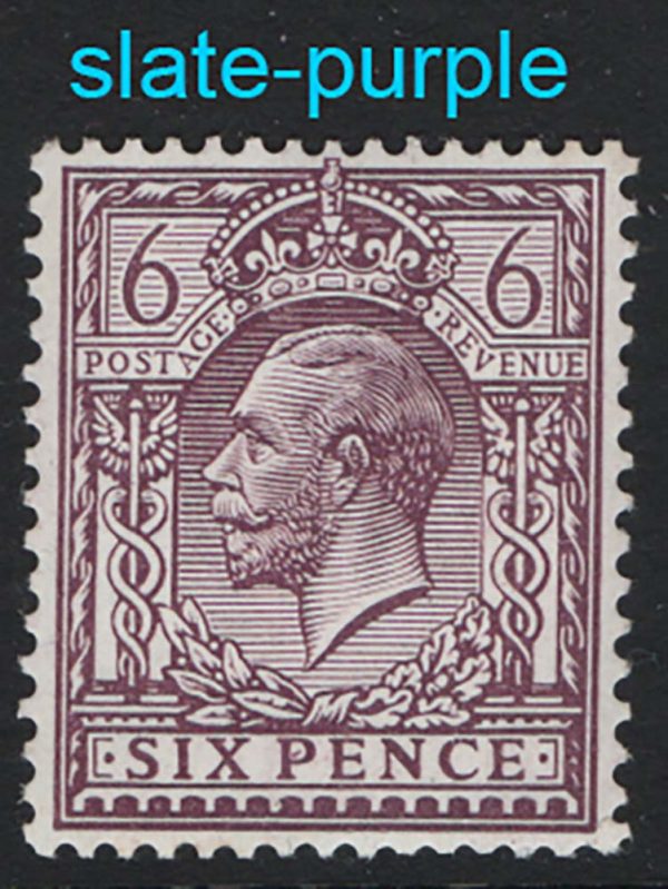 GB 1912 6d slate-purple sg384var Spec N26(2) appears um c£125 as mm