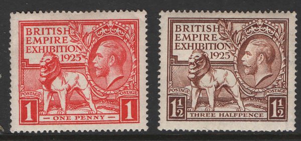 GB 1925 Wembley set vf mint