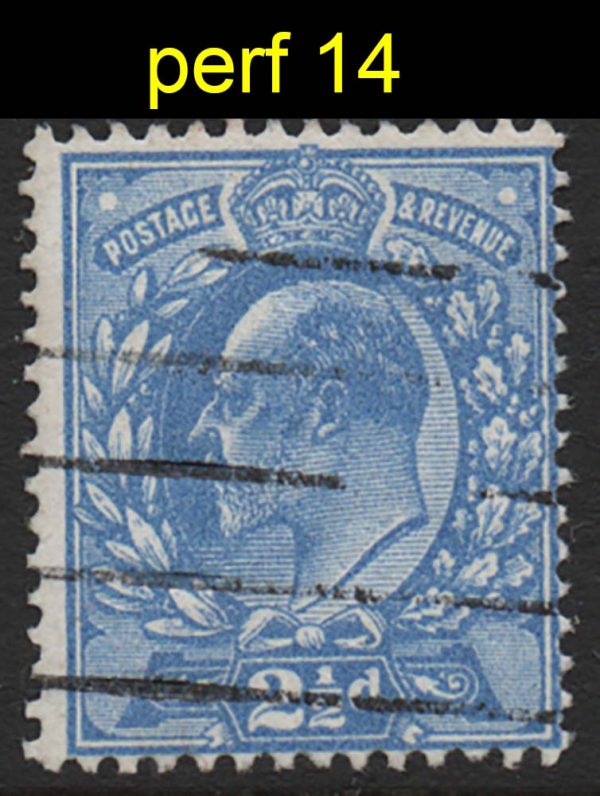 GB 1911 2½d bright blue perf 14 fu sg276 c£38