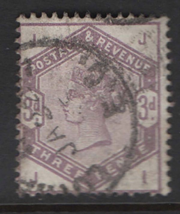 GB 1883 3d lilac sg191, nibbled perf otherwise vfu cds c£100 [ref
