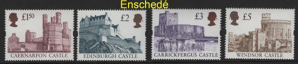 GB 1997 Castles Enschedé set of 4 um