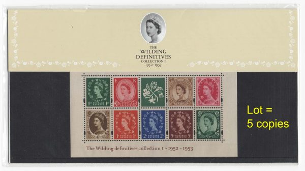 GB 2002 Wildings m/sheet pres packs #59 - 5 copies to tuck away - normally £15 each