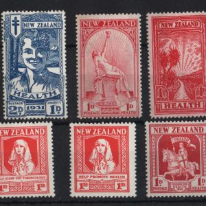 New Zealand 1929-35 Health Stamps complete incl Smiling Boys very fine mint