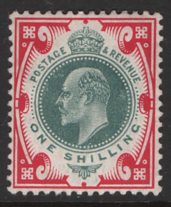 GB 1902 1s dull green & carmine vf mint sg257 c£100