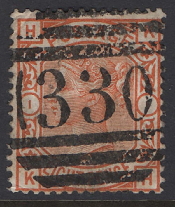 GB 1876 8d orange sg156 vgu c£350