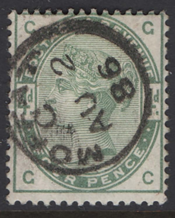 GB 1883 4d green sg192 vfu Moffat cds, good colour c£210
