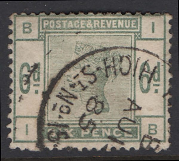 GB 1883 6d green sg194 fu cds, good colour c£240