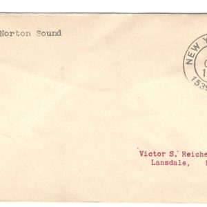 USA 1946 USS Norton Sound (Seaplanes) cover 27 OCT 1946 cds