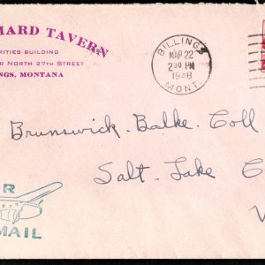 USA 1964 Neat advertising cover for NIX Billiard Tavern