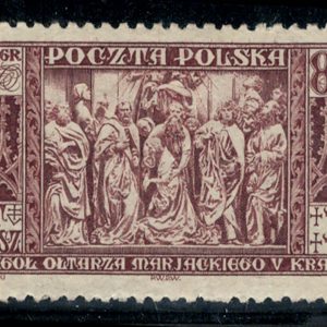 Poland 1933 Altar piece St Mary's Church 80g red-brown fine mint sg394