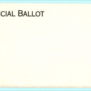 USA Sample Official Ballot 1c stationery envelope unused, Hackensack NJ