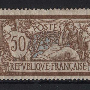 France 1900 50c Merson sg305 short perf vf mint