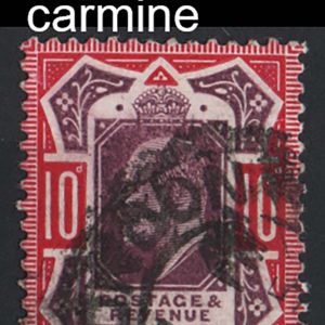 #391 GB 1902 10d slate-purple and deep glossy carmine good used sg256var Spec