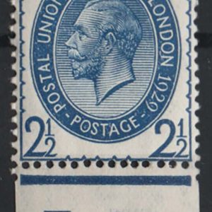 #490 GB 1929 PUC 2½d the scarcer pale blue shade L29 control single vf mint