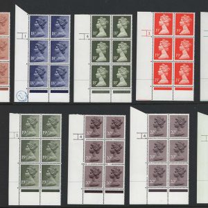 #589 GB 1971 Machin um PCP/ACP cyl blks range: 16p-22p [18 cyl blocks] under face
