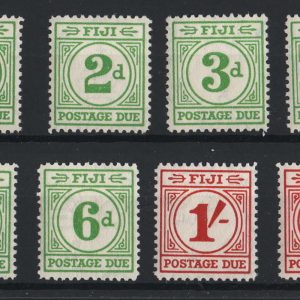 #128 Fiji 1940 Postage Dues set of 8 f mint sgD11-D18 c£140