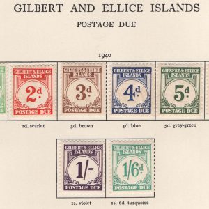 #757 Gilbert & Ellice Is 1940 Postage Dues set of 8 f mint sgD1-D8 c£180