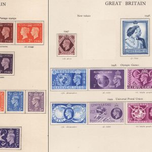 #704 GB Collections 1937-1951 KG6 Commems (7 sets), 1937 ½d - 1s [15] ++++