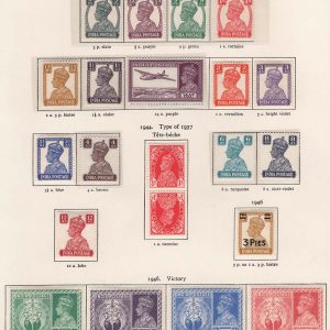 #783 India 1940 3p - 14a f mint set of 14 + Victory sg265-281