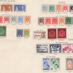 #829 Leeward Is 1937-52 vf mint sg92-124 incl many shade varieties plus the Commems