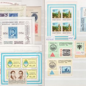 #030 Argentina 1949-1966 group of 16 m/sheets um